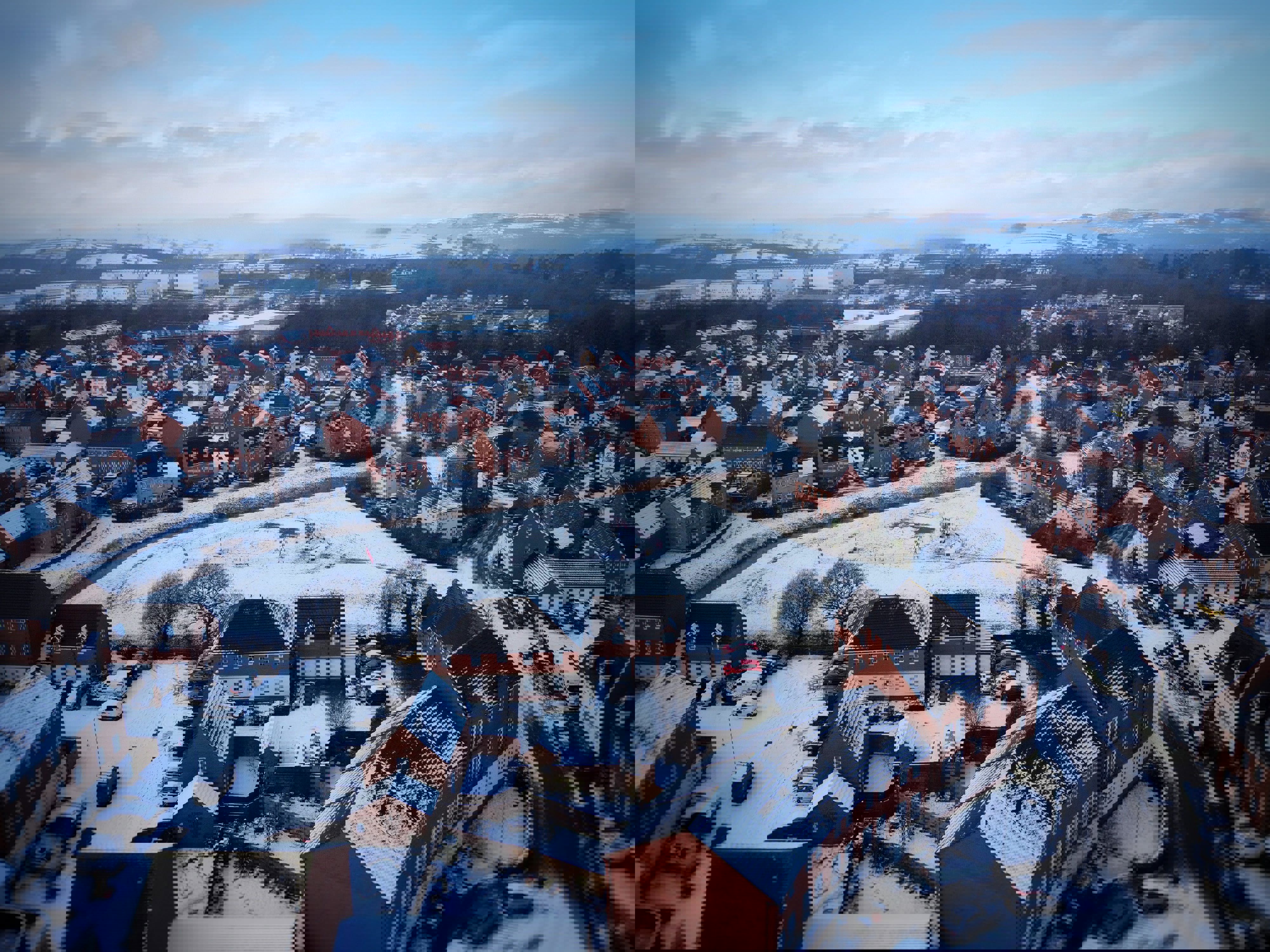 Winter Houses In Sheffield